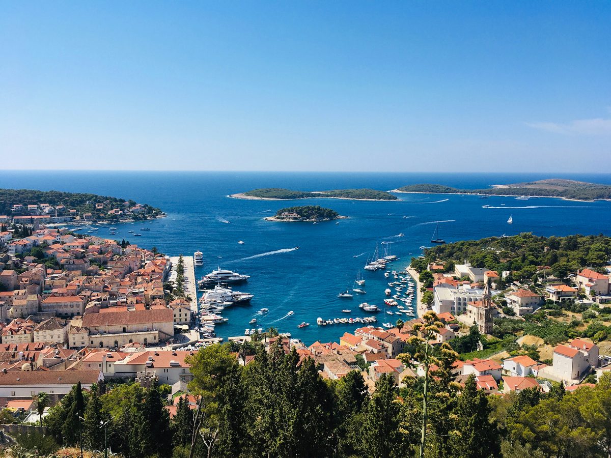 Yacht charter Croatia — Hvar harbour, Dalmatian coast