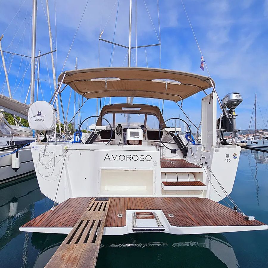 Amoroso — Dufour 430 Grand Large yacht charter, Marina Frapa, Rogoznica, Croatia