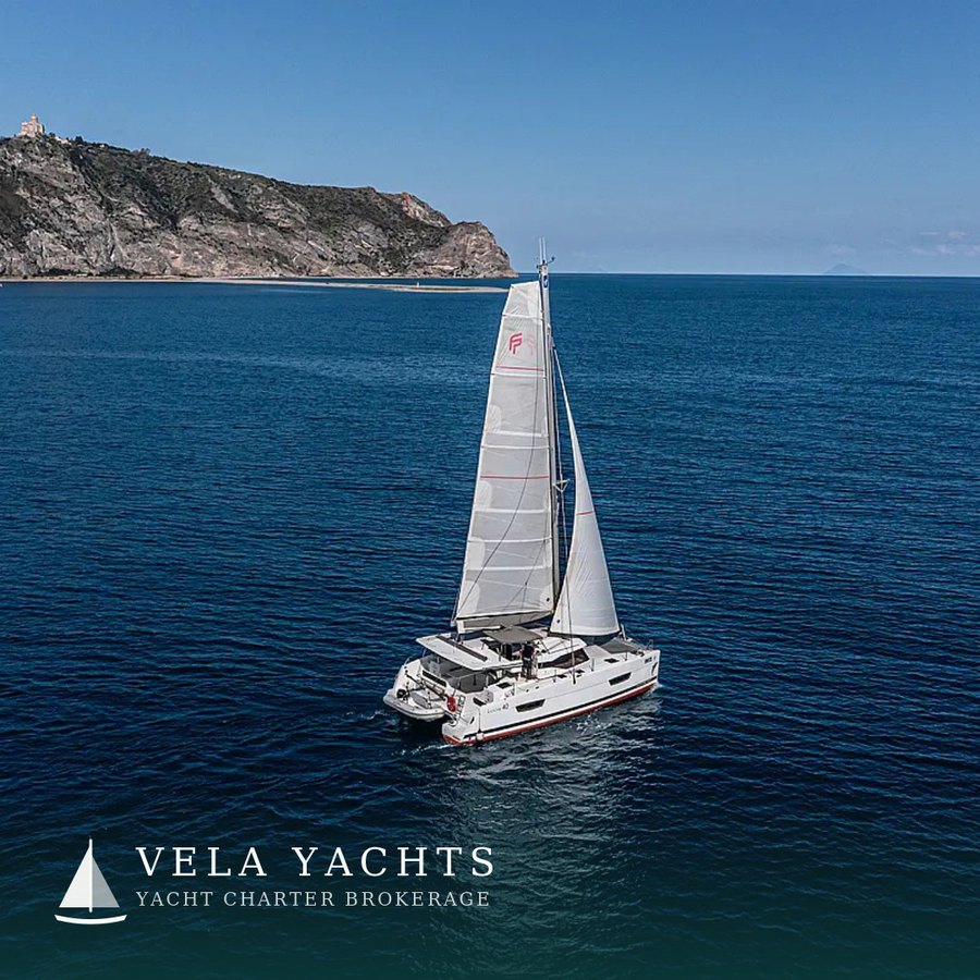 Relax Planet — Fountaine Pajot Lucia 40 yacht charter, Marina Portorosa, Sicily, Italy